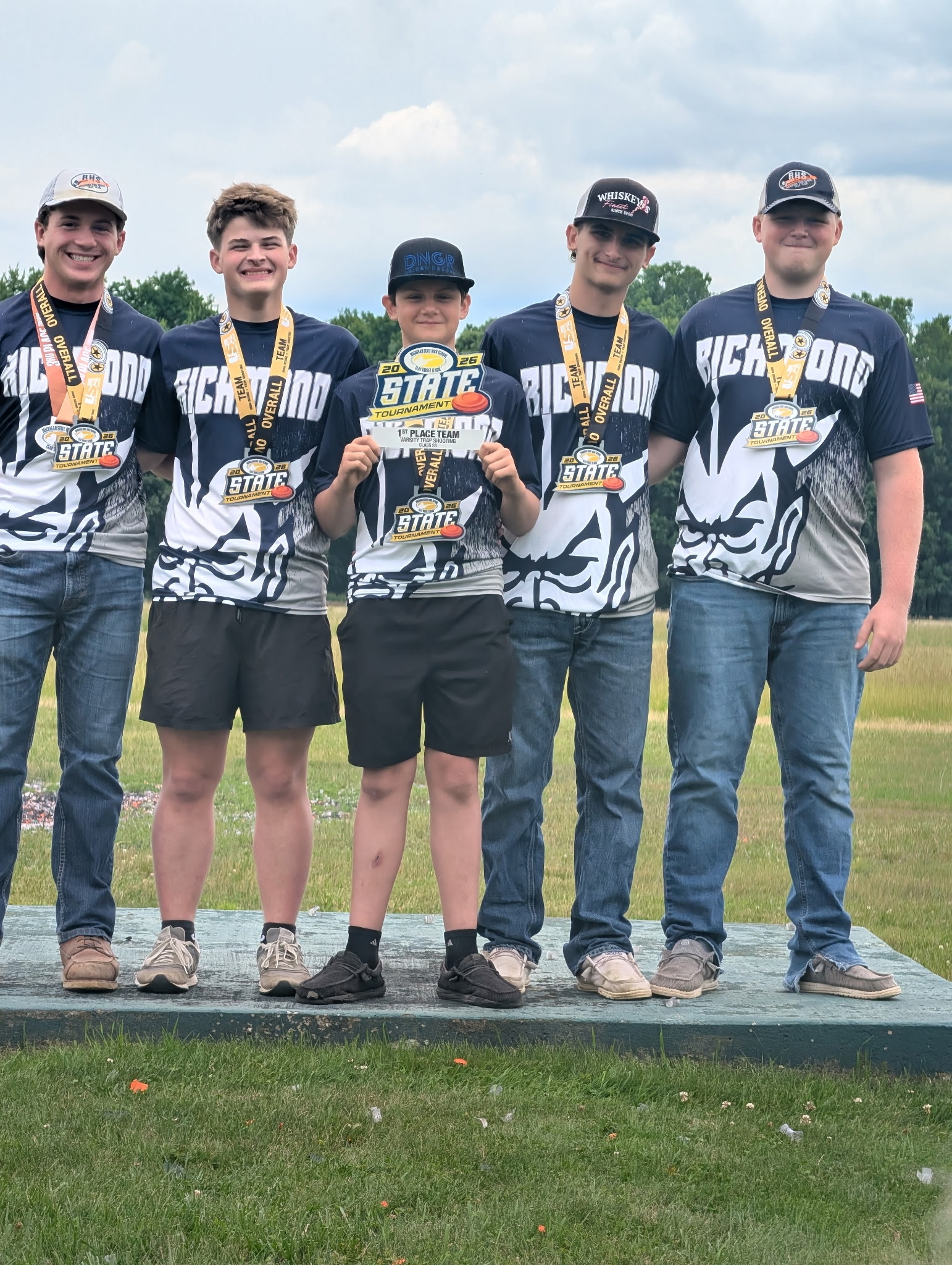 Top 5 Shooters Left to right:
Frank Collins(96), Wyatt Bowers(97), Nolan Palombo (98), Matthaus Schade (97), Nicholas Palombo(96)